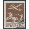 DENMARK - 1929 1Kr brown Airmail, used – Facit # 217