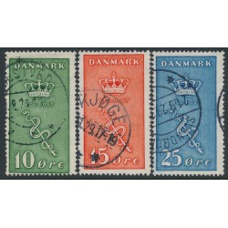 DENMARK - 1929 Cancer Research set of 3, used – Facit # 243-245