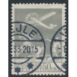 DENMARK - 1929 50øre grey Airmail, used – Facit # 216