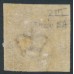 DENMARK - 1853 4RBS black-brown Crown, imperforate, Thiele IIA printing, used – Facit # 2III