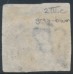 DENMARK - 1854 4RBS grey-brown Crown, imperforate, Thiele IIB printing, used – Facit # 2IVc