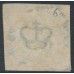 DENMARK - 1857 16Sk grey Crown, imperforate, used – Facit # 6a
