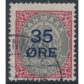 DENMARK - 1912 35øre on 20øre carmine/grey Numeral, used – Facit # 48