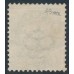 DENMARK - 1898 25øre green/grey Numeral, perf. 12¾, inverted frame, used – Facit # 43aa
