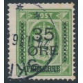 DENMARK - 1912 35øre on 32øre green Official, used – Facit # 122