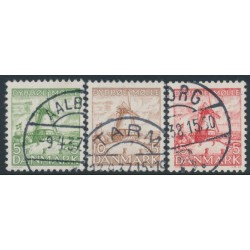 DENMARK - 1937 Dybbøl Mill set of 3, used – Facit # 278-280