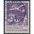 DENMARK - 1925 15øre violet Airmail, used – Facit # 214