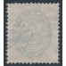 DENMARK - 1879 5øre ultramarine/rose Numeral, perf. 14:13½, used – Facit # 30b