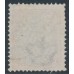 DENMARK - 1875 20øre grey/carmine Numeral, perf. 14:13½, inverted frame, used – Facit # 34e