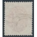 DENMARK - 1870 4Sk deep carmine-red/grey Numeral, perf. 14:13½, used – Facit # 22e