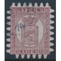 FINLAND - 1871 5Pen purple-brown Coat of Arms, roulette III, pale lilac paper, used – Facit # 5v3C3