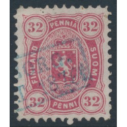 FINLAND - 1875 32Pen dull rose Coat of Arms, perf. 11:11, used – Facit # 18Sb