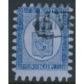 FINLAND - 1865 5Kop violet-blue on pale grey-blue Coat of Arms, roulette II, used – Facit # 3C2b