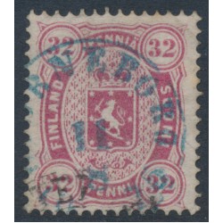 FINLAND - 1875 32Pen carmine Arms, perf. 14:13½, Copenhagen print, used – Facit # 11