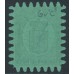 FINLAND - 1867 8Pen black Coat of Arms, roulette III, green paper, used – Facit # 6v1C3