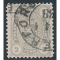 FINLAND - 1883 2Pen grey Coat of Arms, perf. 12½:12½, used – Facit # 12Laz