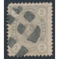 FINLAND - 1888 2Pen olive-grey Coat of Arms, perf. 12½:12½, used – Facit # 12Lc