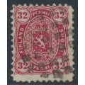 FINLAND - 1877 32Pen carmine Coat of Arms, perf. 11:11, used – Facit # 18Sf