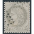 FRANCE - 1872 4c grey Cérès, perf. 14:13½, used – Michel # 47