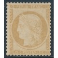 FRANCE - 1871 15c yellow-brown Cérès, perf. 14:13½, MNG – Michel # 50