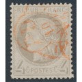 FRANCE - 1872 4c grey Cérès, perf. 14:13½, used – Michel # 47