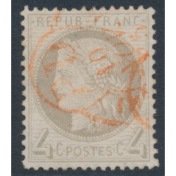 FRANCE - 1872 4c grey Cérès, perf. 14:13½, used – Michel # 47