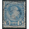 MONACO - 1885 5c dull blue Prince Charles III, used – Michel # 3