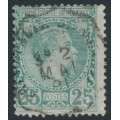 MONACO - 1885 25c blue-green Prince Charles III, used – Michel # 6