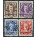 MONACO - 1933 40c to 1.50Fr Prince Louis II set of 4, used – Michel # 116-119