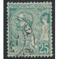 MONACO - 1891 25c green Prince Albert I, used – Michel # 16