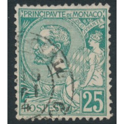 MONACO - 1891 25c green Prince Albert I, used – Michel # 16