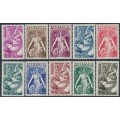 MONACO - 1941 25c to 10Fr Mothers & Children set of 10, MH – Michel # 247-256