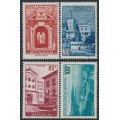 MONACO - 1959 5Fr to 100Fr Views of Monaco set of 4, MNH – Michel # 618-621