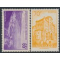 MONACO - 1957 65Fr violet & 70Fr orange Views of Monaco set of 2, MNH – Michel # 585-586