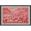 ANDORRA - 1951 18Fr red Andorra la Vella, MH – Michel # 133