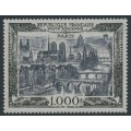FRANCE - 1950 1000Fr grey-black/black on bluish paper Airmail, MH – Michel # 865