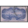 FRANCE - 1936 50Fr violet-blue/red Banknote Airmail, used – Michel # 321
