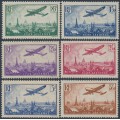 FRANCE - 1936 85c to 3.50Fr Airmail short set of 6, MH – Michel # 305-310