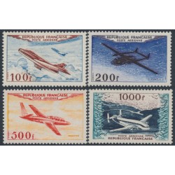 FRANCE - 1954 100Fr to 1000Fr Airmail set of 4, MNH – Michel # 987-990
