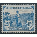 FRANCE - 1917 25c+15c blue War Orphans Charity, MH – Michel # 131