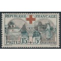 FRANCE - 1918 15c+5c grey/red Red Cross, MH – Michel # 136