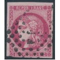 FRANCE - 1870 80c rose Cérès (Bordeaux printing), imperforate, used – Michel # 44a