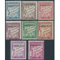ANDORRA - 1931 5c to 3Fr French Postage Dues o/p ANDORRE, MH – Michel # P1-P8