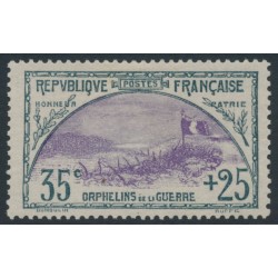 FRANCE - 1917 35c+25c green/violet War Orphans Charity, MH – Michel # 132