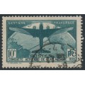 FRANCE - 1936 10Fr deep green Crossing of the South Atlantic, used – Michel # 327
