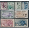 FRANCE - 1922 War Orphans overprint set of 8, MH – Michel # 144-151