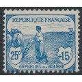 FRANCE - 1917 25c+15c blue War Orphans Charity, MH – Michel # 131