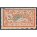 FRANCE - 1920 2Fr orange/blue Merson, MH – Michel # 139