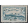 FRANCE - 1936 1.50Fr pale blue Normandie, MH – Michel # 316