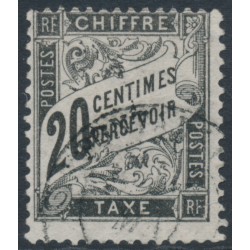 FRANCE - 1882 20c black Postage Due, used – Michel # P17